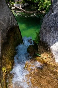 Adonis baths waterfalls Stock Photos