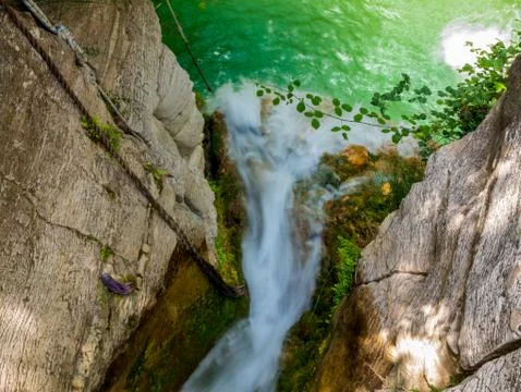 Adonis baths waterfalls Stock Photos