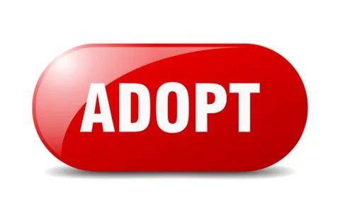 Adopt button. adopt sign. key. push button. Stock Illustration