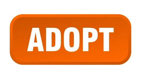 Adopt button. adopt square 3d push button Stock Illustration