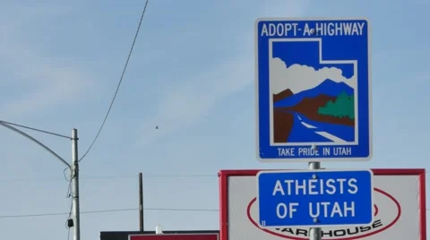 Adopt a highway Atheists of Utah Stock Footage 48433024