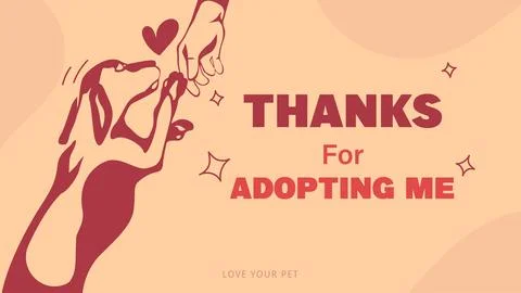 Adopt a pet dog Stock Illustration