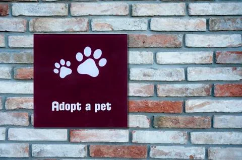 Adopt a pet Stock Illustration