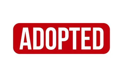 Adopted Rubber Stamp Seal Vector Stock Illustration