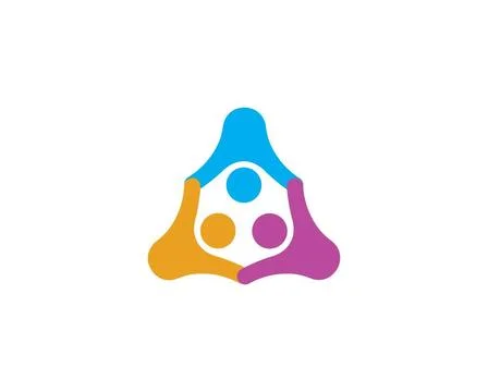 Adoption and community care Logo template vector Adoption and community ca... Foto stock
