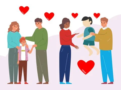 Adoption Concept Illustration Illustrazione stock