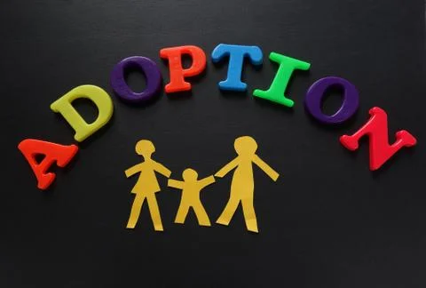 Adoption letters Stock Photos