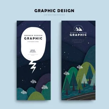 Adorable banner template Stock Illustration