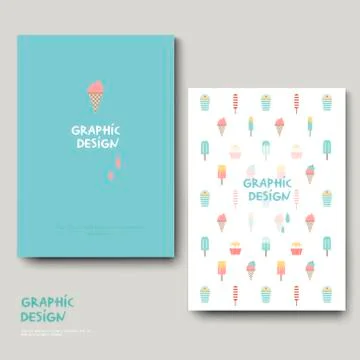 Adorable brochure template Stock Illustration