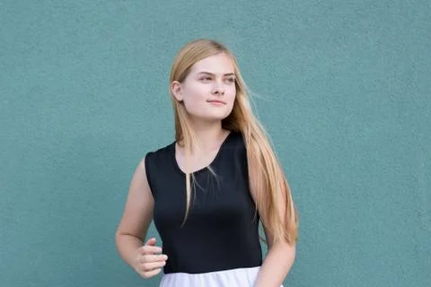 Adorable brooding lady Stock Photos