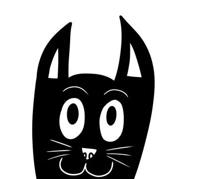 Adorable Cat Doodle Stock Illustration