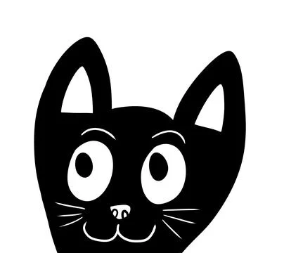 Adorable Cat Doodle Stock Illustration