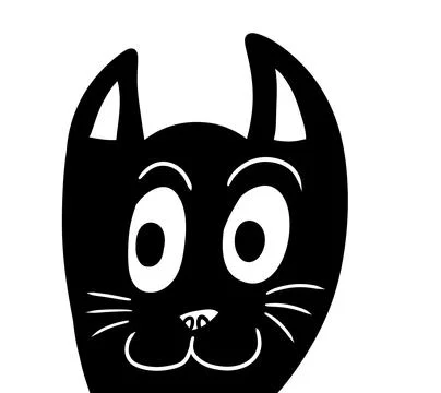Adorable Cat Doodle Stock Illustration