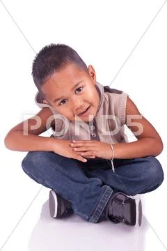 Adorable child sitting Stock Photos