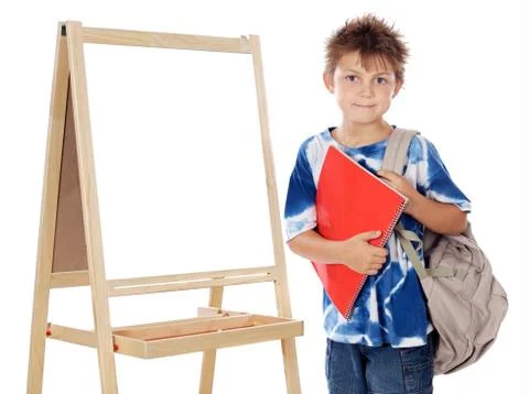 Adorable child studying Stock Photos