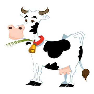 Adorable cow Stock Illustration