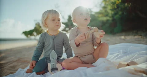Adorable Cute Young Babies Stock Footage 193202148