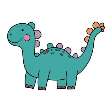 Adorable Dinosaur Stock Illustration