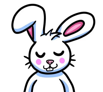 Adorable Easter Bunny Stock Illustration