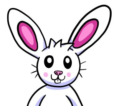 Adorable Easter Bunny Stock Illustration