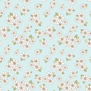 Adorable flower seamless pattern Stock Illustration