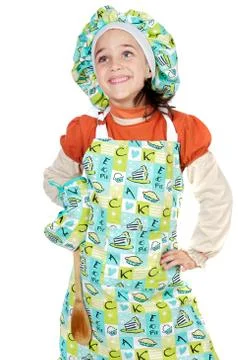 Adorable future cook Stock Photos