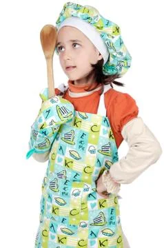 Adorable future cook Stock Photos