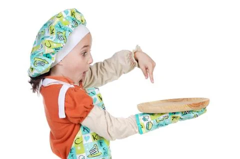 Adorable future cook Stock Photos