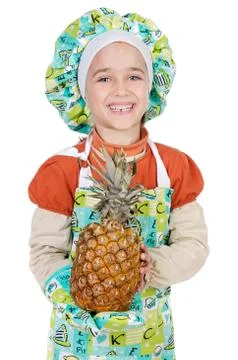 Adorable future cook Stock Photos