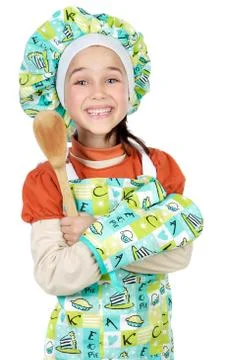 Adorable future cook Stock Photos