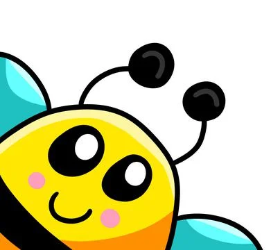 Adorable Little Bee Stock Illustration
