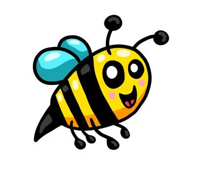 Adorable Little Bee Stock Illustration