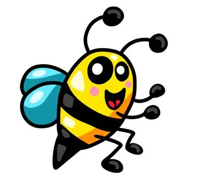 Adorable Little Bee Stock Illustration
