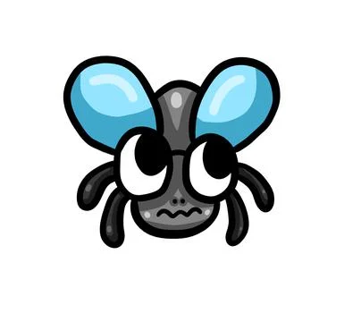 Adorable Little Fly Stock Illustration