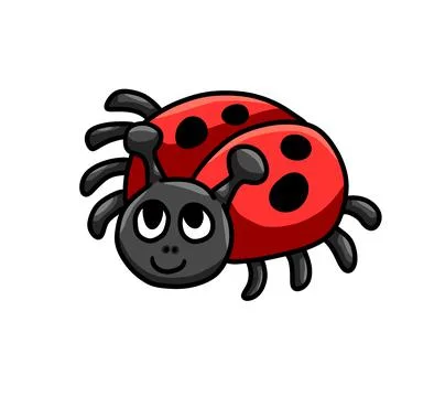 Adorable Little Ladybug Stock Illustration