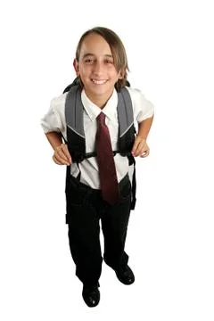 Adorable School Boy  Stock Photos