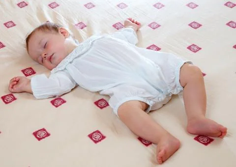 Adorable sleeping little boy Stock Photos