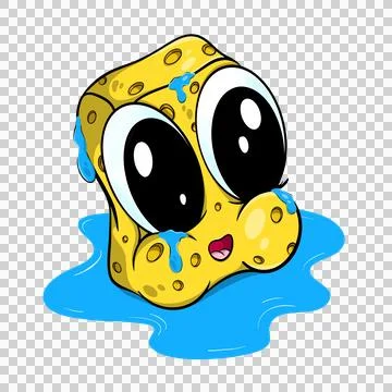 Adorable Sponge Cleaner Stock Illustration
