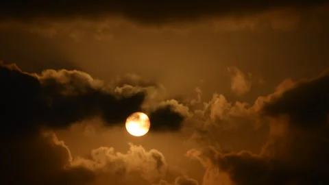 Adorable sunset with clouds. soft focus Stock-Footage 249376689