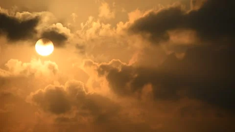 Adorable sunset with clouds. soft focus Stock-Footage 249376690