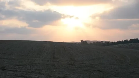 Adorable sunset with clouds. soft focus Stock-Footage 249376691