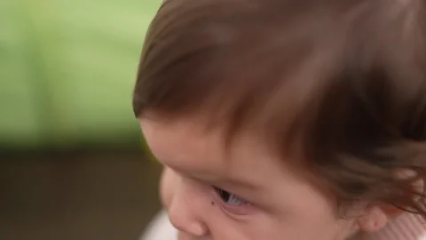 Adorable toddler crawling on floor at home Stock Footage 225073719