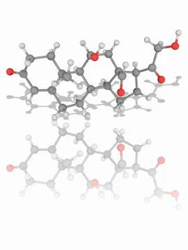 Adosterone hormone molecule イラスト素材