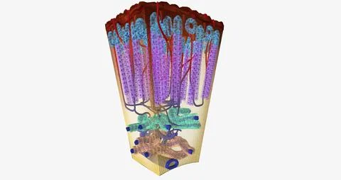 The Adrenal Cortex Hormone Release Stock Illustration