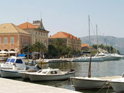Adriatic bay view Stock Photos