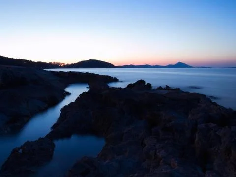 Adriatic night Stock Photos