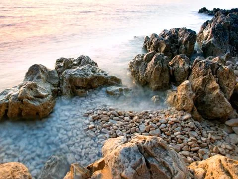 Adriatic rocks Stock Photos