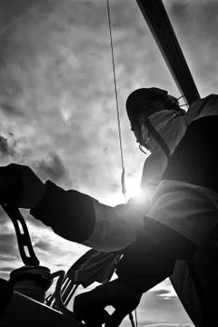 Adriatic sailing Foto stock
