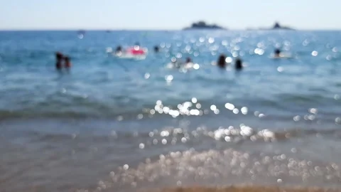 Adriatic sea blured, happy vocation concept. Stock Footage 246146307