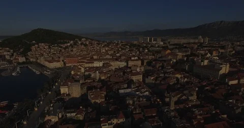 Adriatic Sea Split Coast Line Stock Footage 118321421